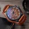 Curren Watches Stainless Steel and Leather Watch