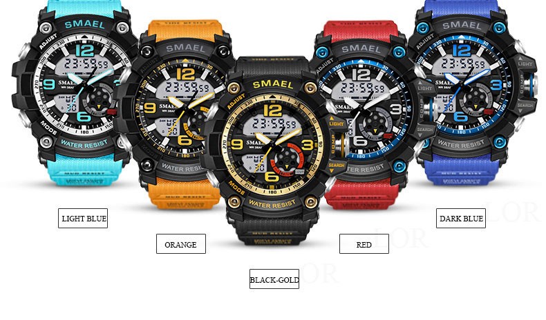 SMAEL Military Analog Wrist-watch for men multicolor