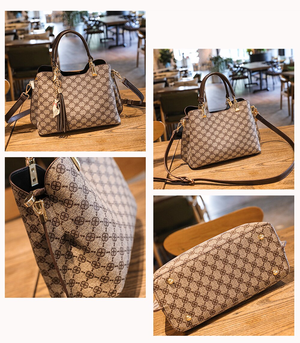 Ladies Bags, Leather handbags brands | Large Capacity Shoulder Bags for Women brown color|