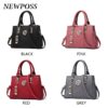 Newposs Ladies Handbags Brands - Multicolor PU Leather Shoulder Bag for Women on Sale