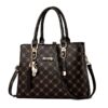 Handbags and Purses-Danbaoly Crossbody Shoulder Bag for Women Fashion, PU Genuine Leather Luxury Designer Handbag-Black Color, Large Capacity
