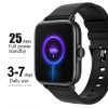 Black Android iOS Smartwatch | Bluetooth, Call, Waterproof P28 plus Watch. 25 Days Standby Battery and 3-7 Days Battery Life with Fast Charging