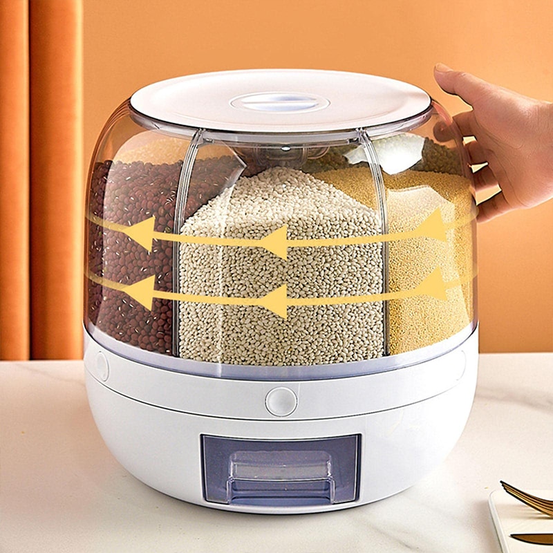 Dry Food Container Airtight Rice Storage Container for Kitchen