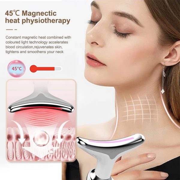 Neck Beauty Massager: Anti-Wrinkle, Skin Toning, Neck Lifting Device -Magnetic Physiotherapy