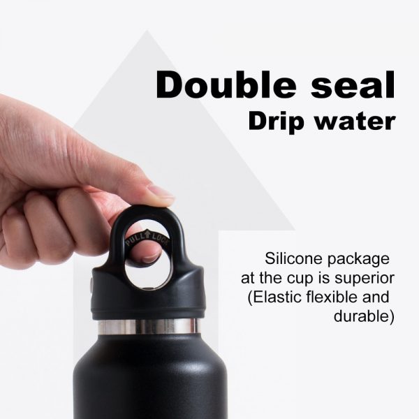 Drip-Proof Travel Tumbler with Lid - Leak-Proof. Double Seal drip water tumbler